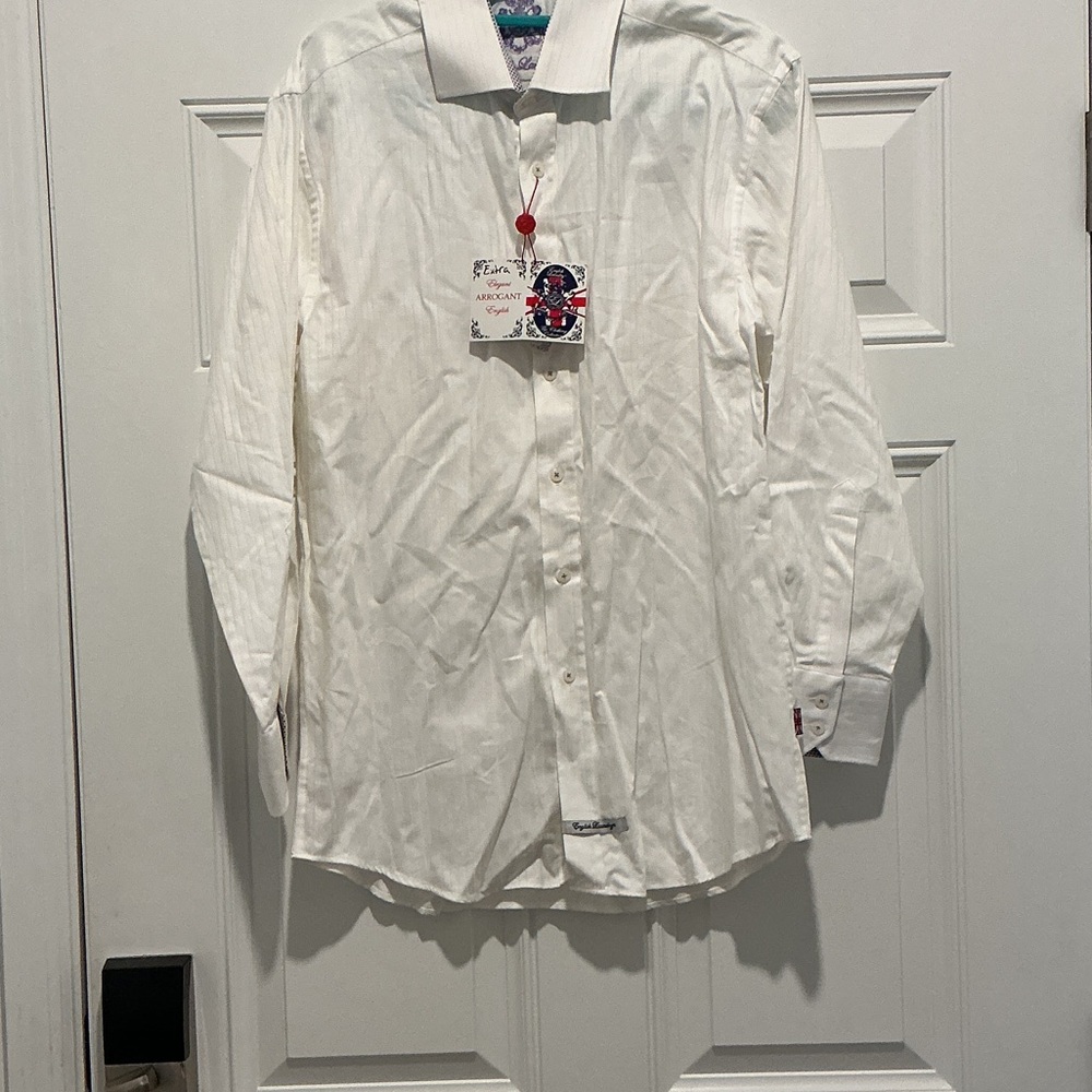 English Laundry Elegant Arrogant English Classic White Men's Shirt Sz 15.5 32/33